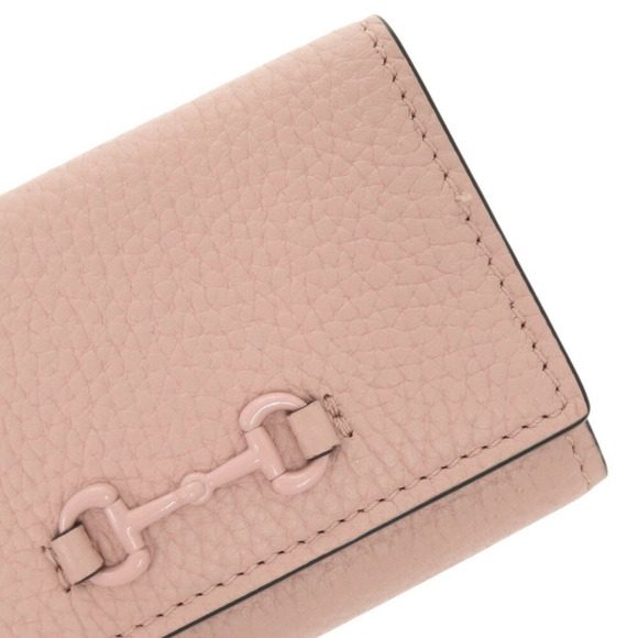GUCCI Pink Leather Horsebit Wallet - Picture 10 of 11